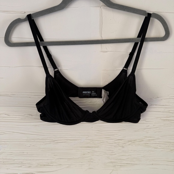 Aerie SMOOTHEZ Mesh Unlined Bra | Black | Size 32B - Picture 5 of 7